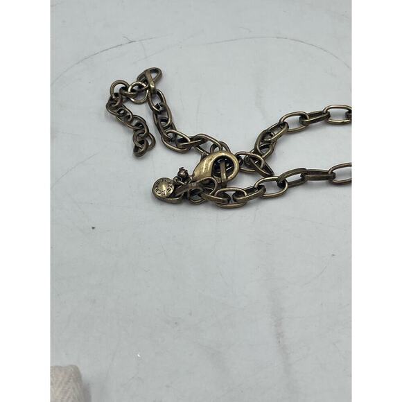 J. Crew Bright Blue Brûlée Faceted Bezel Set Collar Rhinestone Necklace - Picture 16 of 16